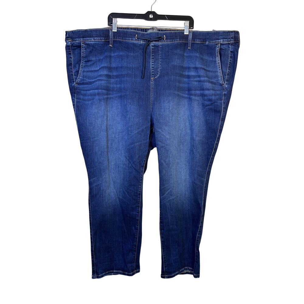 Torrid Weekend Boyfriend Mid Rise Jeans Size 6 Short Axis Pull On Drawstring NWT - Picture 3 of 9